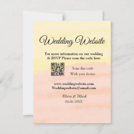 Trouwwebsite voeg QR-code scan toe voeg naam datum Briefkaart