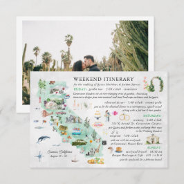 Trouwweekend in Napa | Reisplan kaart