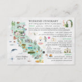 Trouwweekend in Napa | Reisplan kaart (Voorkant)
