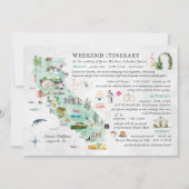 Trouwweekend in Napa | Reisplan kaart (Voorkant)