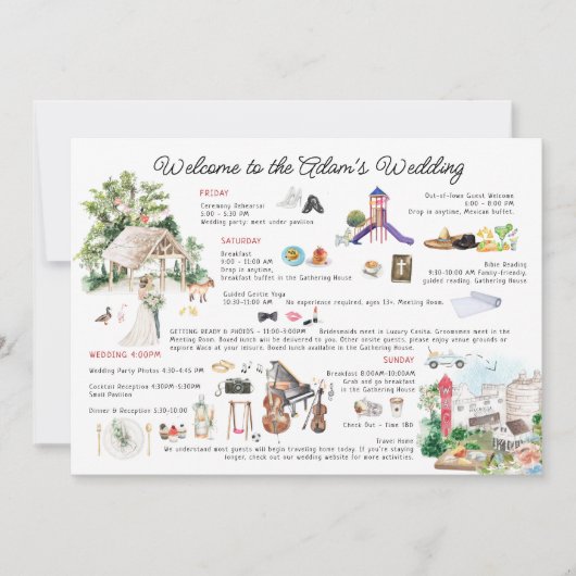 Trouwweekend Itinerary | Gathering Oaks Waco Kaart (Voorkant)