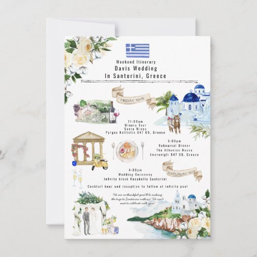 Trouwweekend Itinerary | Santorini Griekenland (Voorkant)