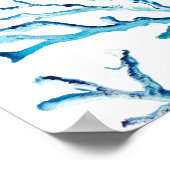 Trouwweekend op het Strand Welkomstbord Zeester Poster (Hoek)