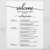 Trouwweekend Reisplan Simple Chic Tijdlijn (Voorkant)