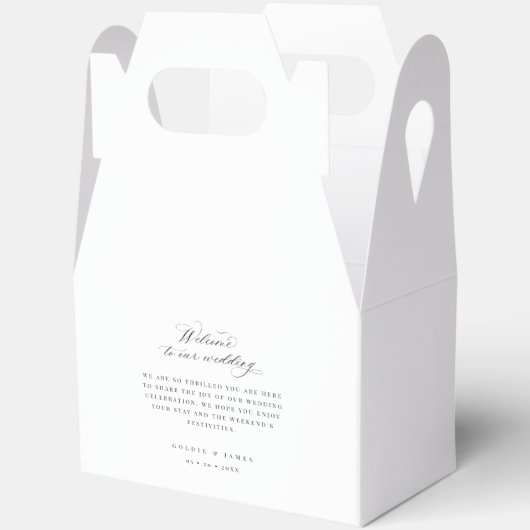 Trouwweekend Welkom Weekend Hotel Reis Cadeau Doos Bedankdoosjes (Open)
