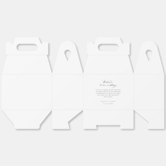 Trouwweekend Welkom Weekend Hotel Reis Cadeau Doos Bedankdoosjes (Ongevouwen)