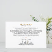 Trouwweekend Welkomstkaart Route - voor SHARON (Staand voorkant)