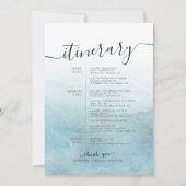 Trouwwelkomstbrief & Reisprogramma Gouden Berg Kaart (Achterkant)