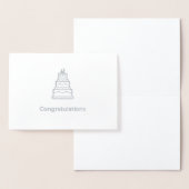 Trouwwensen Folie Wenskaart Folie Kaarten (Display)