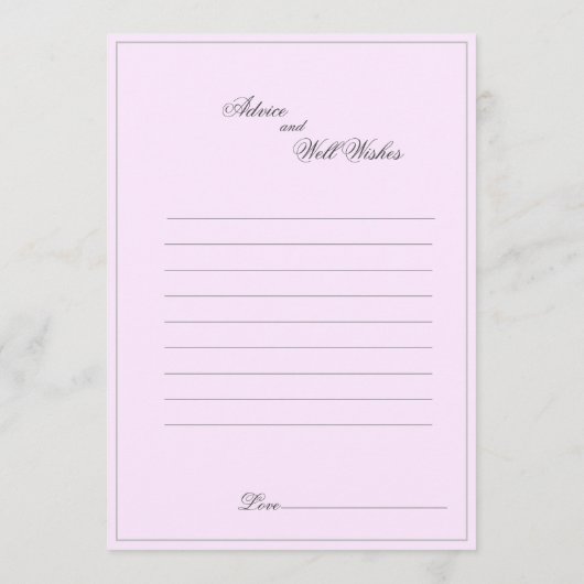 Trouwwensen Liefde en Levensadvies Kaart (Achterkant)