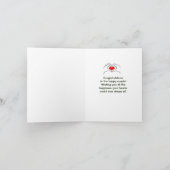 Trouwwensen voor liefde en geluk kaart (Binnen)