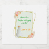 TrouwWijn & Mousserende Wijn Fleslabel Bier Etiket (Enkel label)