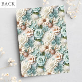 Trouwwijze groene witte bloemen elegant kaart