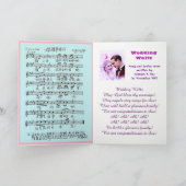 Trouwwwals. Het lied is in de Engelse versie Kaart (Binnen)