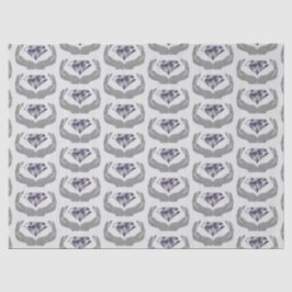 Trouwzakdoekje met diamant handjes tissuepapier