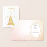 Trouwzegeningen twee zullen één worden folie kaarten<br><div class="desc">Want ik heb degene gevonden van wie mijn ziel houdt. Hooglied 3:4 Echte gouden folie Bloemenbruiloft zegeningen en felicitaties met de Bijbel Verzen 1 Petrus 4:8 Boven alle liefde Diep. Zo romantisch en bemoedigend voor de toekomstige bruid en bruidegom. Elegante Echte Gouden Folie en mooie kleurrijke bloemen met je favoriete...</div>