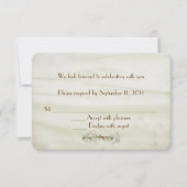 Trouwzijde met Daisies RSVP Kaart (Voorkant)