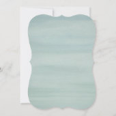 Trouwzwanen Elegante Waterverf Bloemen Kaart (Achterkant)