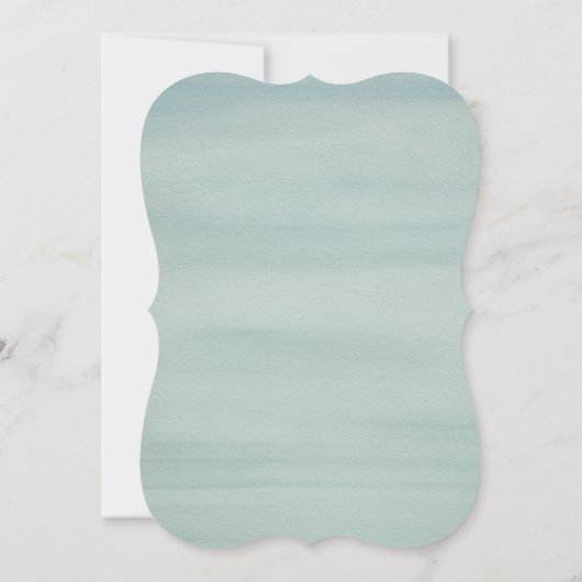 Trouwzwanen Elegante Waterverf Bloemen Kaart (Achterkant)