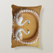 Trouwzwanen Emotioneel liefdesthema Accent Kussen (Achterkant (Verticaal))