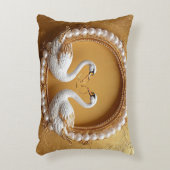 Trouwzwanen Emotioneel liefdesthema Accent Kussen (Voorkant(Verticaal))