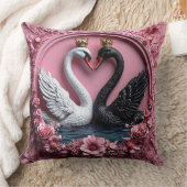 Trouwzwanen modern huis cadeau kussen (Deken)