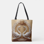 Trouwzwanen Tote Bag (Achterkant)