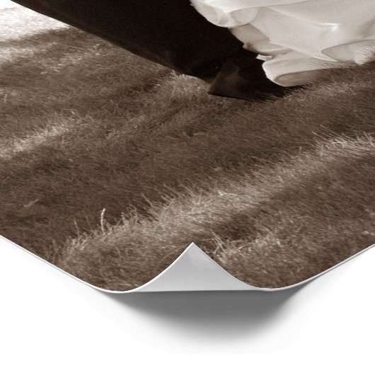 trouwzwart en wit poster (Hoek)