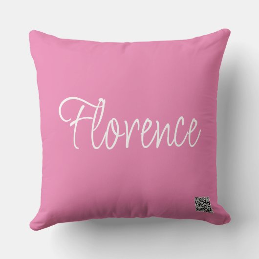 Trow Cushion - Miss Pink Bunny Ears Kussen (Achterkant)