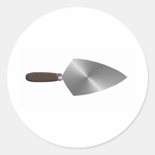 Trowel Ronde Sticker (Voorkant)