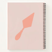  Trowel voor Aangepast Roze en Zwarte Archeoloog Notitieboek (Achterkant)