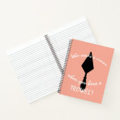  Trowel voor Aangepast Roze en Zwarte Archeoloog Notitieboek (Binnen)