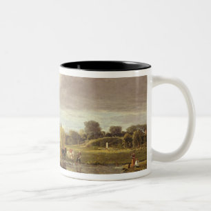 Trowse Meadows, Near Norwich, 1828 Tweekleurige Koffiemok