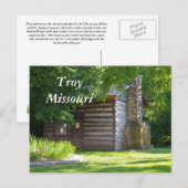 Troy 076, Troy Missouri Briefkaart (Voorkant / Achterkant)