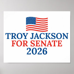 Troy Jackson voor Senaat 2026 Maine-verkiezing Poster