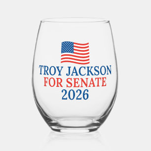 Troy Jackson voor Senaat 2026 Verkiezingspartij Wijnglas Zonder Voet