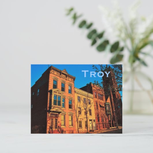 Troy (NY) Briefkaart (Staand voorkant)