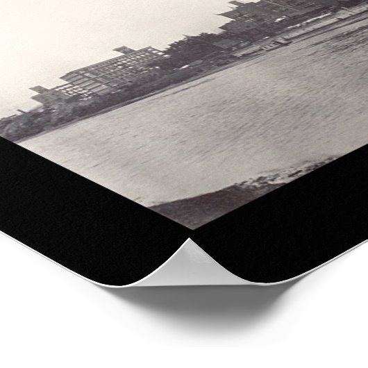 Troy NY Waterfront Foto 1909 Poster (Hoek)