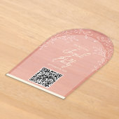 Troy-stijl acryl trouw-QR-code uitnodiging (Laagn)