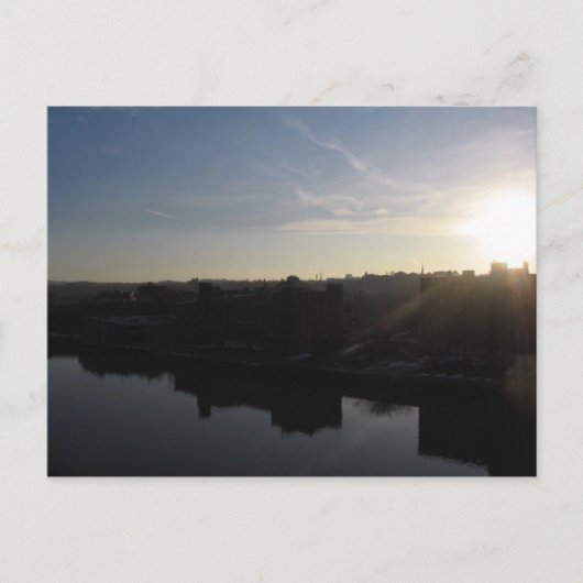 troy sunrise op de hudson briefkaart (Voorkant)