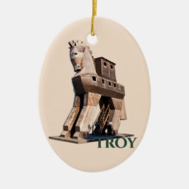 Troy: Trojaans paard Keramisch Ornament