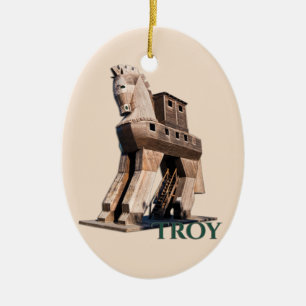Troy: Trojaans paard Keramisch Ornament