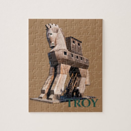 Troy: Trojaans paard Legpuzzel (Verticaal)