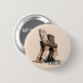 Troy: Trojan Horse Ronde Button 5,7 Cm (Voorkant /achterkant)