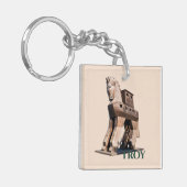Troy: Trojan Horse Sleutelhanger (Voorkant Links)