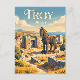 Troy Turkije Briefkaart