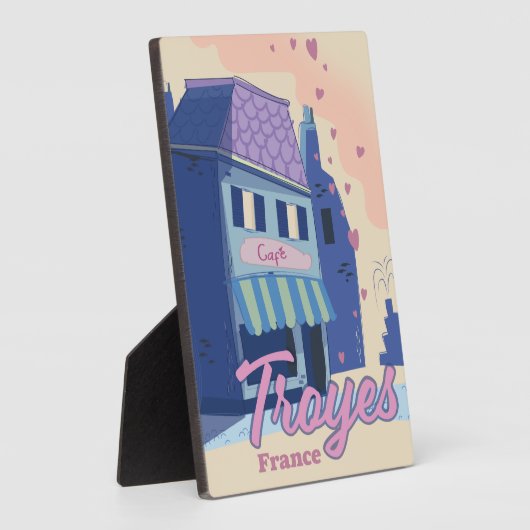 Troyes Frankrijk reisposter Fotoplaat (Zijkant)
