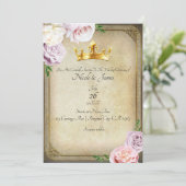 Troyse Koninklijke Gouden Kroon Bloemrijke Groene Kaart (Staand voorkant)