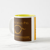 TRP Dual Logo-Mok Tweekleurige Koffiemok (Voorkant links)