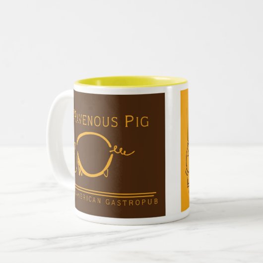 TRP Dual Logo-Mok Tweekleurige Koffiemok (Voorkant links)